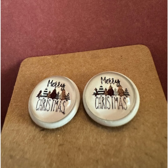 🐬 CLEARANCE: NEW Holiday Earrings Imperfect Functional Christmas Trees - Picture 7 of 10